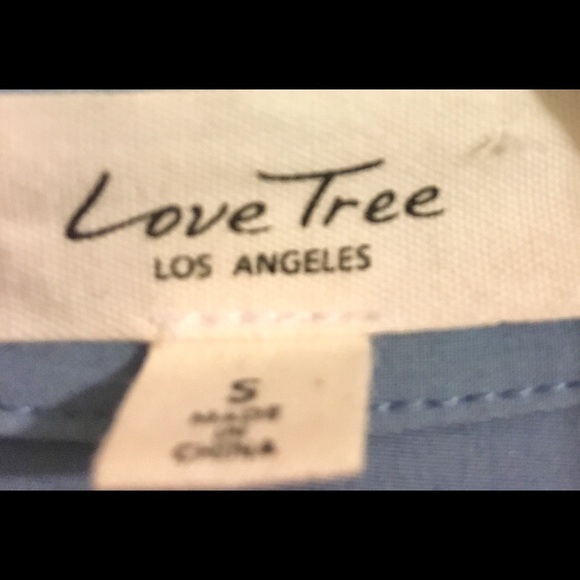 Love Tree Los Angeles Baby Blue Utility Romper - Picture 7 of 7